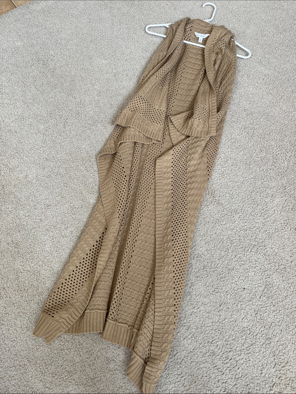 Lightweight Knit Maxi Skirt - Camel S